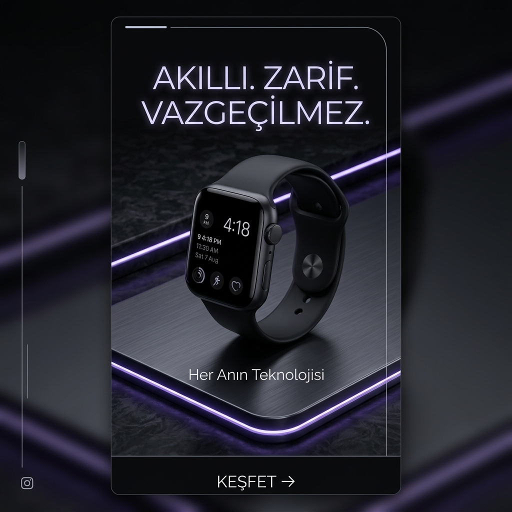 Saat sosyal medya postu